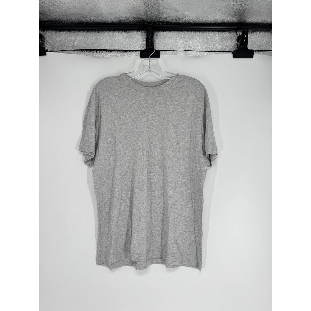 Skims Threadbare Rib Crewneck Standard T Shirt Light Heather Grey Womens Small
